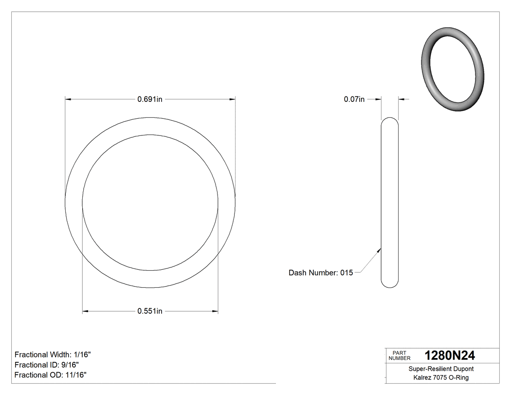 Technical drawing - 1280N24